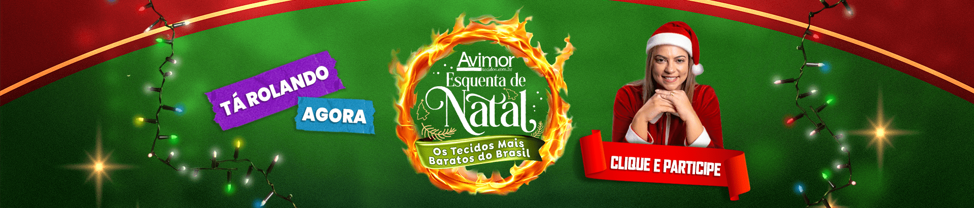 Ta rolando - Live Shop Esquenta Natal Avimor Tecidos