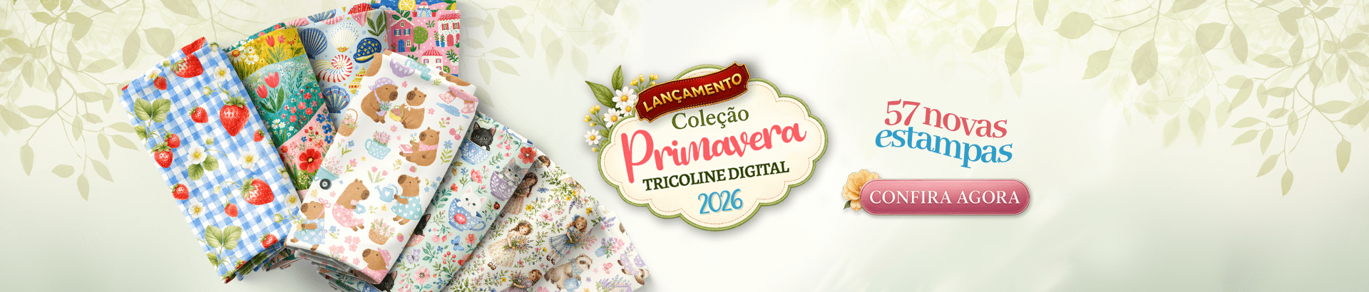 Coleção Primavera 2026 Tricoline Digital