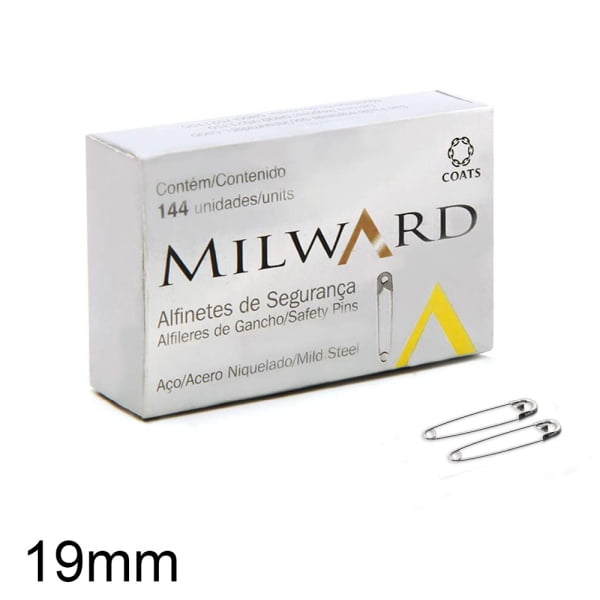 Alfinete de Segurança Milward 144 unidades - 19mm - 8184019-000N1