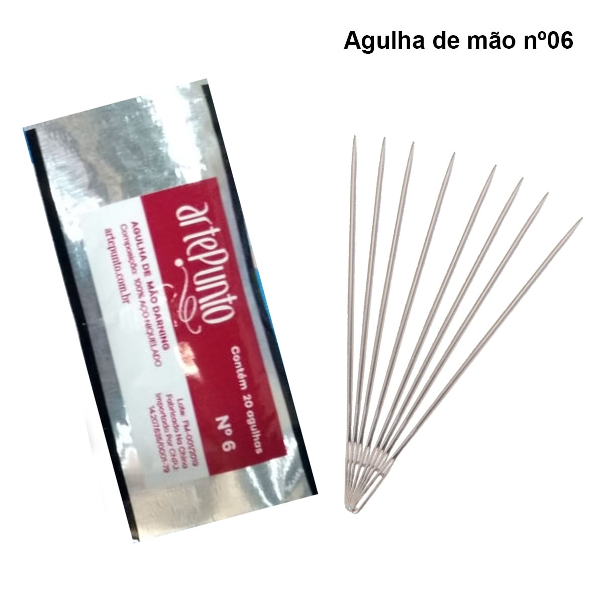 Agulha de Mão nº6 (20 unidades) AM001-006