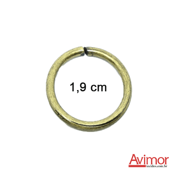 Argola de Metal Ouro Velho  1,9 cm SAARG19OV