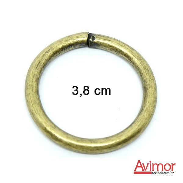 Argola de Metal Ouro Velho 3,8 cm SAARG38OV