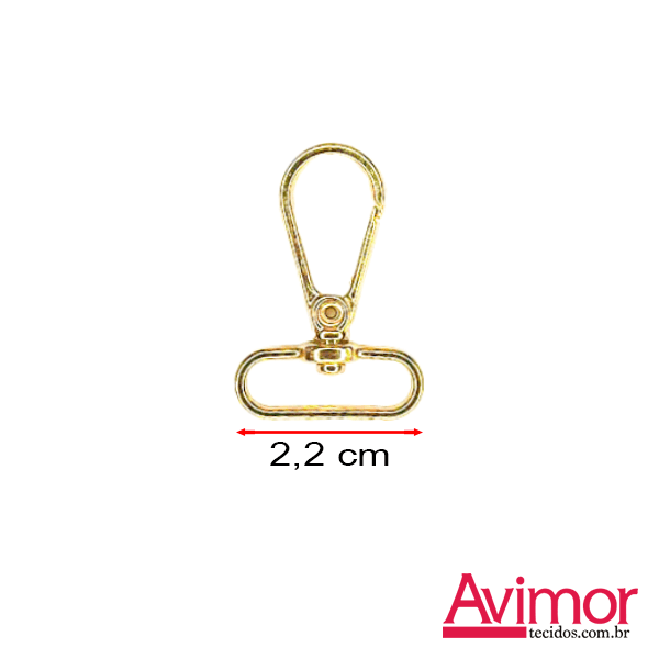 Mosquetão 2,2 cm VA678022-Dourado