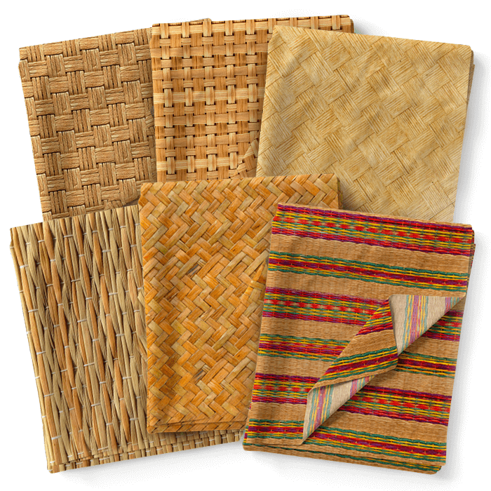 Kit 5 Tecidos Composê Sarja Impermeável 100% Algodão Coleção Palha (0,50 x 1,50 mts)