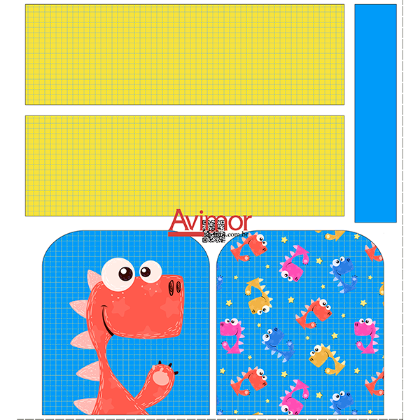 Painel Lancheira Mini Dino Cute PS019