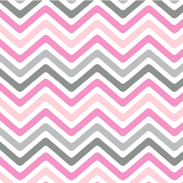 Tecido Tricoline Estampado Chevron Cinza e Rosa 3731SILv02