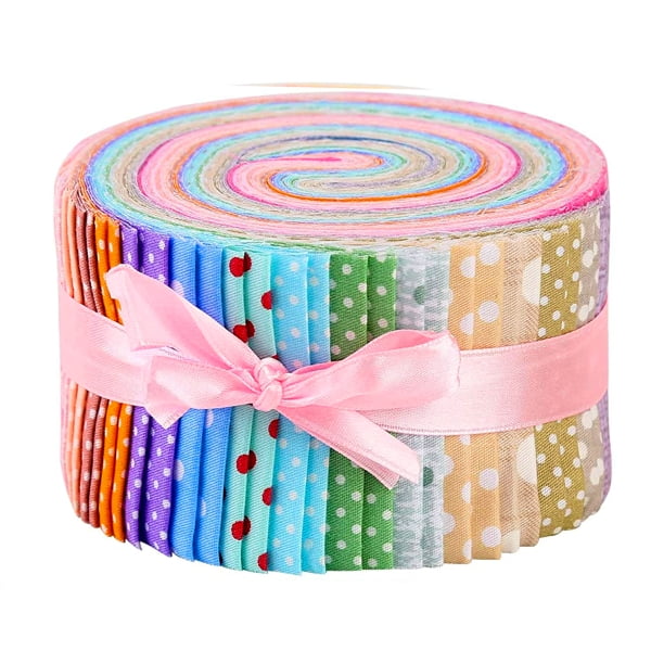 Tiras de Tecidos Tricoline Poá Micro Jelly Rolls  (12cm) TPM2412