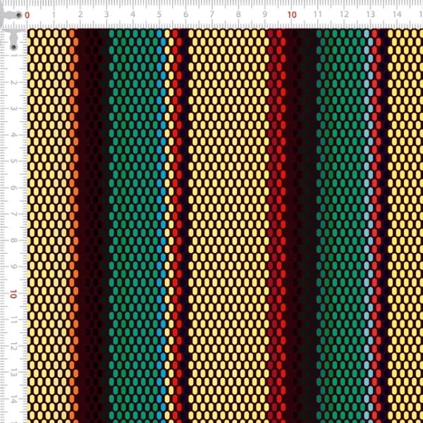 Sarja Estampada Impermeável Listrado Geométrico 9100e4773