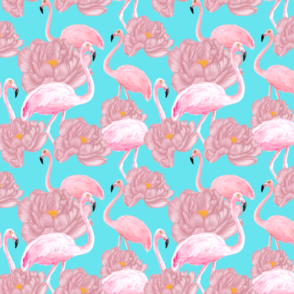 Sarja Estampada Impermeável Flamingo e Flores 9100e4909