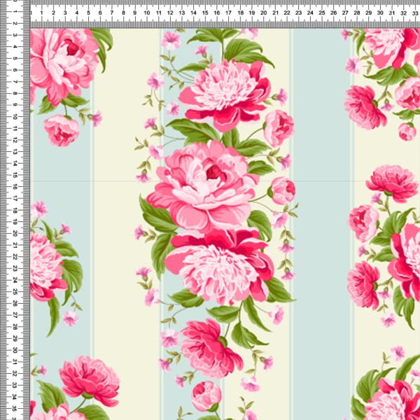 Sarja Estampada Impermeável Floral Luxuoso Vintage 9100e5584