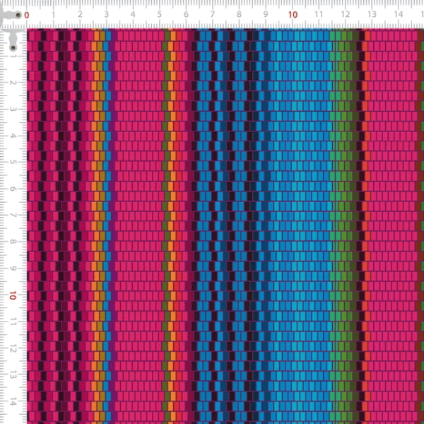 Sarja Estampada Impermeável Listrado Geométrico Mexicano 9100e4766