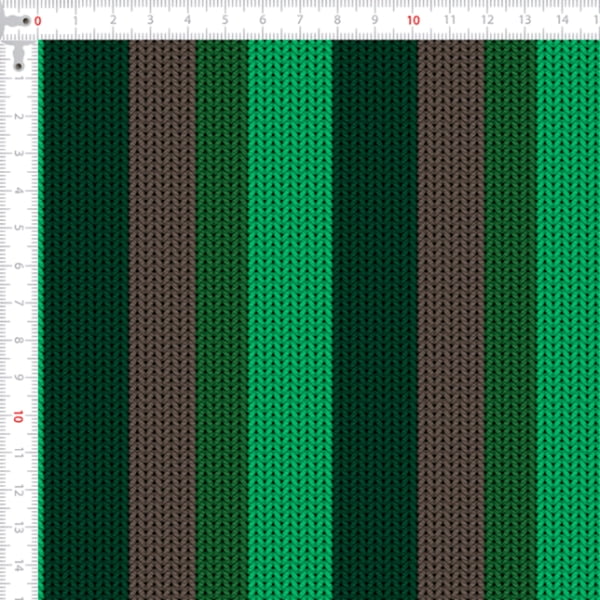 Sarja Estampada Impermeável Listrado Tricô Verde 9100e4616