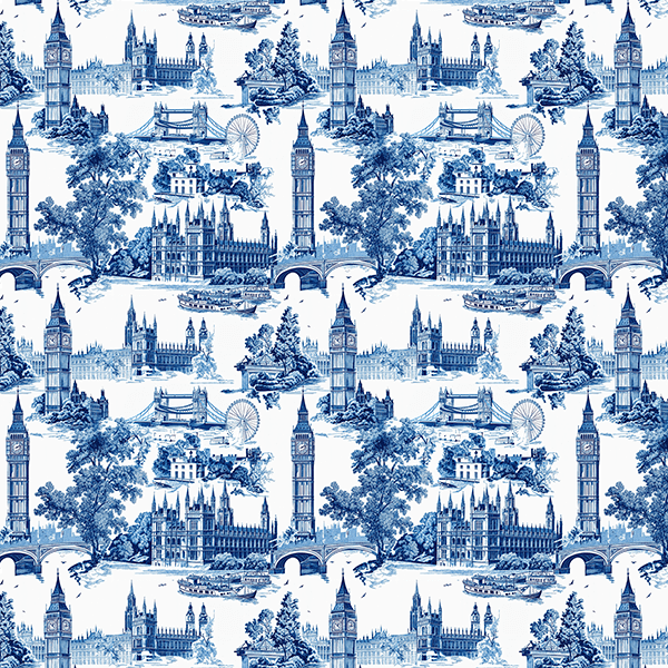 Sarja Impermeável Estampada Toile de Jouy 9100e15935