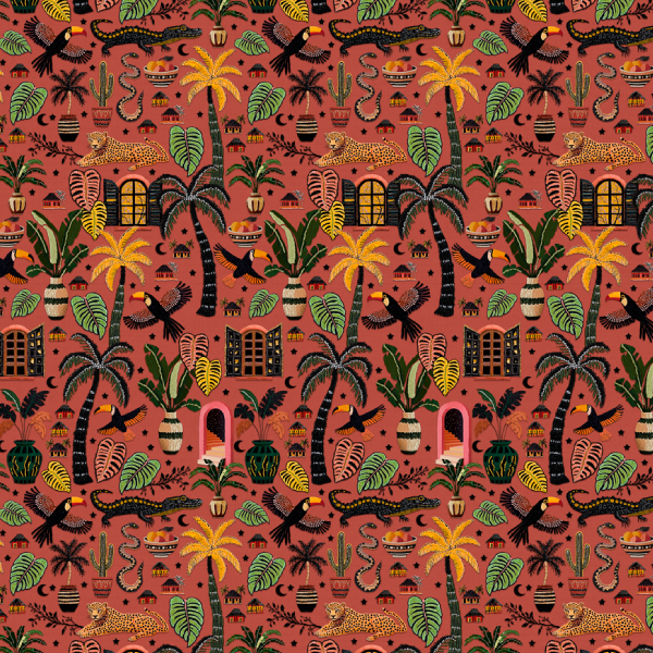Sarja Impermeável Estampada Efeito 3D Trama Amazônica 9100e15245