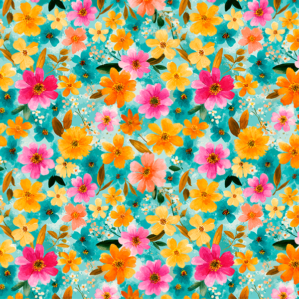 Sarja Impermeável Estampada Flores Silvestres 9100e16138