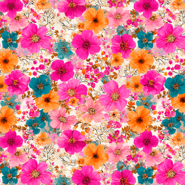 Sarja Impermeável Estampada Flores Tropicais 9100e16137