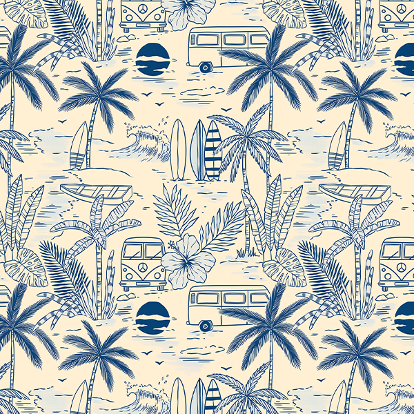 Sarja Impermeável Estampada Praia Good Vibes 9100E16400