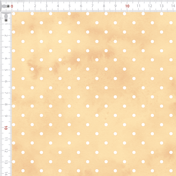 Tecido Tricoline Digital Bolinha Poá Fundo Bege Claro 9100E15110