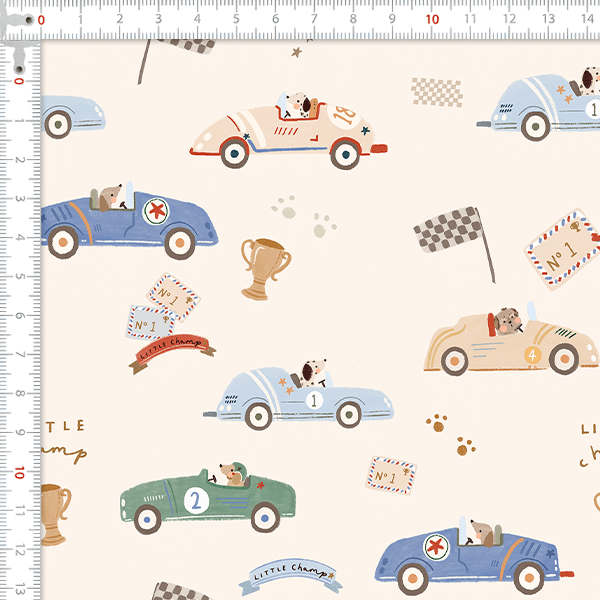 Tecido Tricoline Digital Carros Infantil 9100E16028