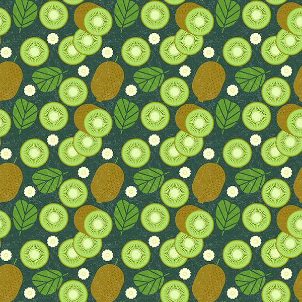 Tecido Tricoline Digital Kiwi Fundo Vintage 9100e7183