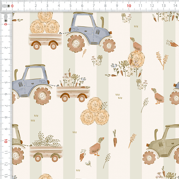 Tecido Tricoline Digital Trator no Campo 9100E15913