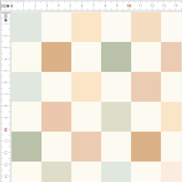 Tecido Tricoline Digital Xadrez Cores Pastéis 9100e11950