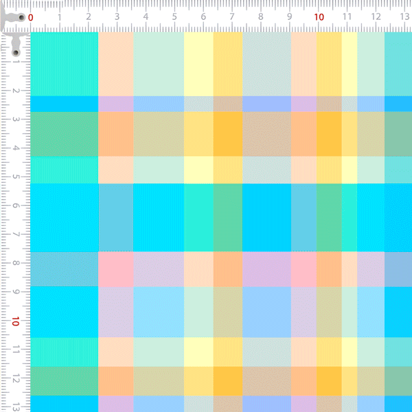 Tecido Tricoline Digital Xadrez Pequeno Multicolorido 9100e6929