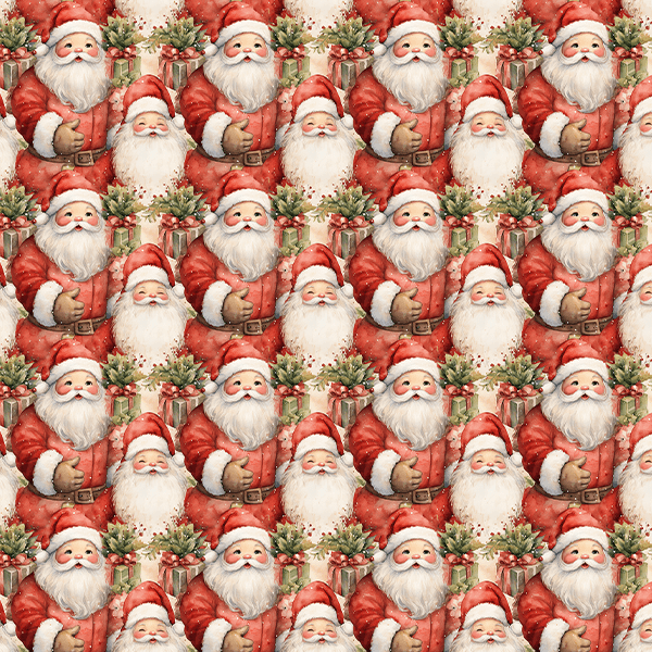 Tecido Tricoline Estampado Digital Papai Noel Tradicional 9101E14948