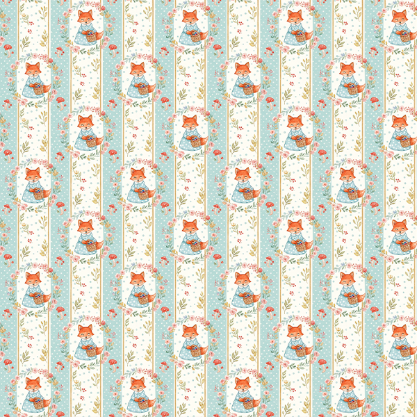 Tecido Tricoline Estampado Digital Raposa Encantada 9100E16672
