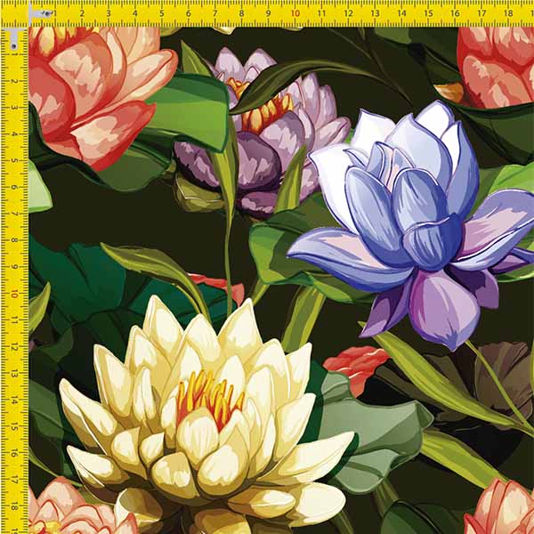 Tecido Tricoline Estampado Floral 9100e907