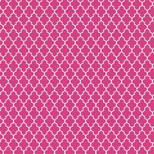 Tecido Tricoline Mista Arabesco Pink ES08001087
