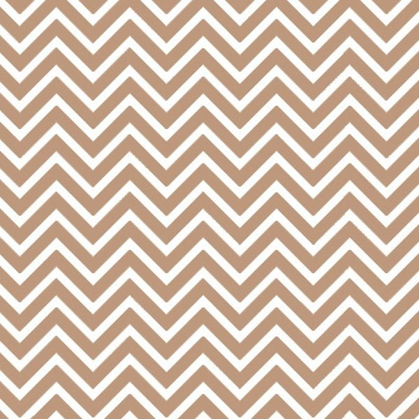 Tecido Tricoline Estampado Chevron Marrom 14534