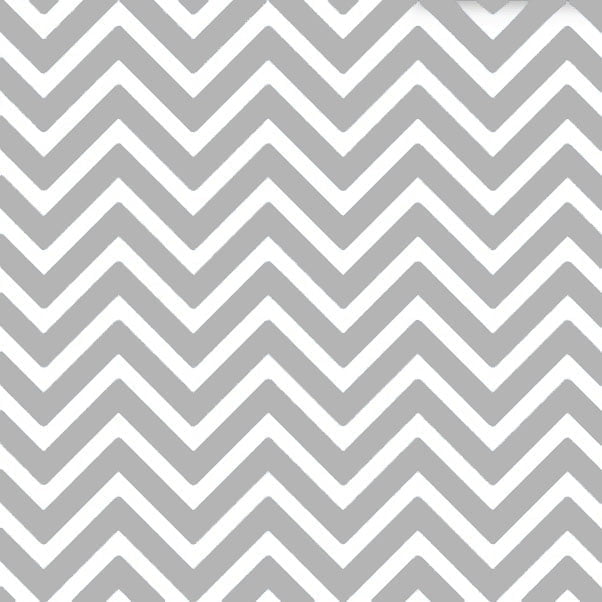 Tecido Tricoline Estampado Chevron Cinza 14538