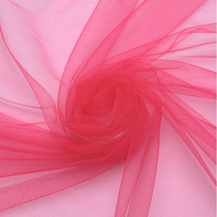 Tecido Tule Sulferino Pink Largura 2,40mt