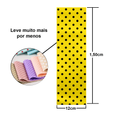 Tiras de Tecidos Tricoline Poá Mini Micro Jelly Rolls  (12cm) TPMM2412