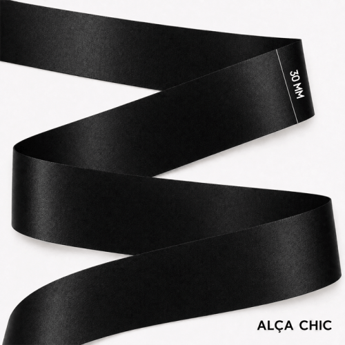 Alça Chic Acetinada 3cm x 1,00 Mt PYF30