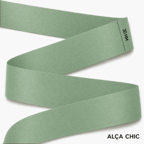 Alça Chic Acetinada 3cm x 1,00 Mt PYF30
