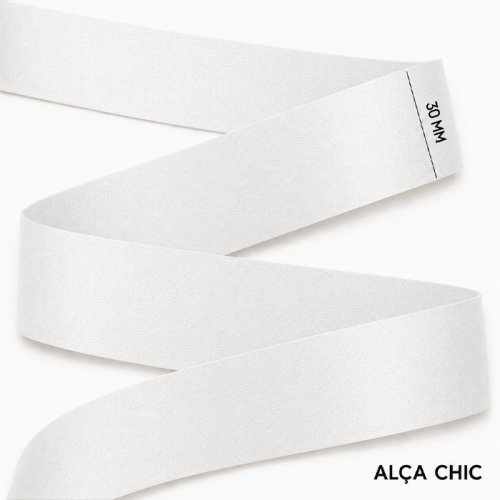 Alça Chic Acetinada 3cm x 1,00 Mt PYF30