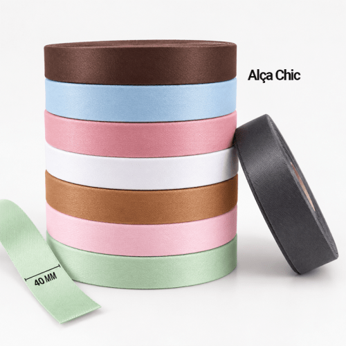 Alça Chic Acetinada 4cm x 1,00 Mt PYF30