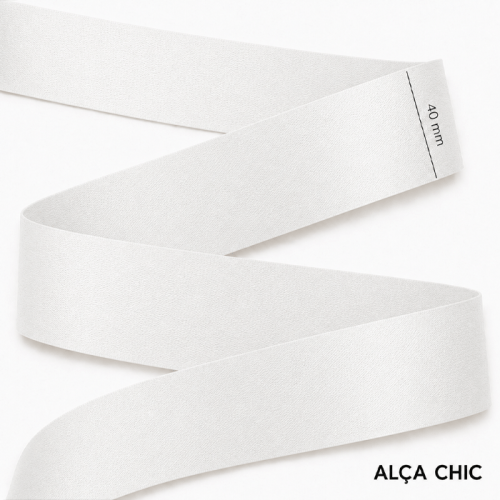 Alça Chic Acetinada 4cm x 1,00 Mt PYF30
