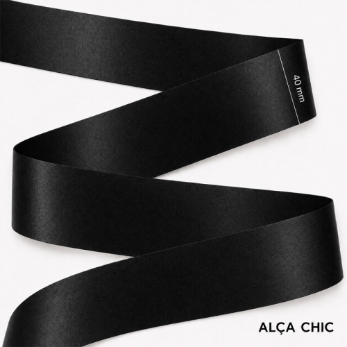 Alça Chic Acetinada 4cm x 1,00 Mt PYF30