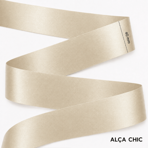 Alça Chic Acetinada 4cm x 1,00 Mt PYF30