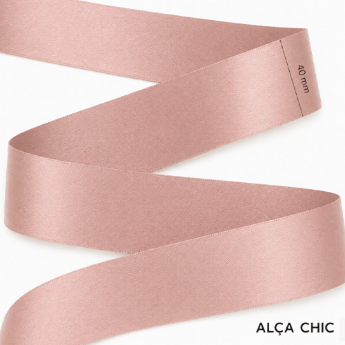 Alça Chic Acetinada 4cm x 1,00 Mt PYF30