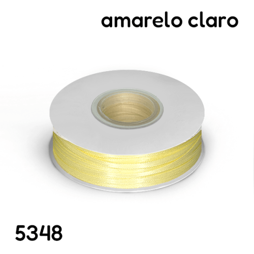 Fita Cetim 0,3 cm Várias Cores