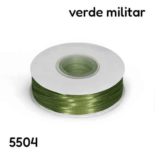 Fita Cetim 0,3 cm Várias Cores