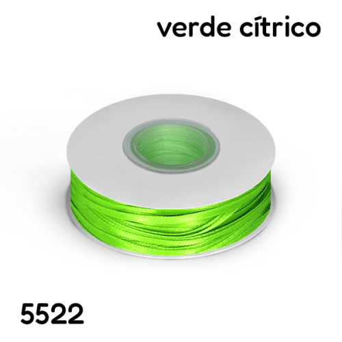 Fita Cetim 0,3 cm Várias Cores