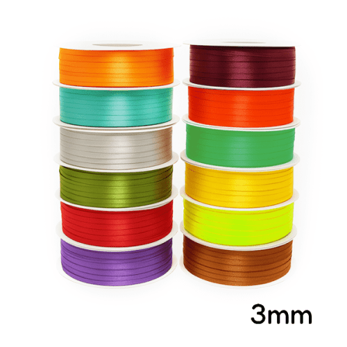Fita Cetim 0,3 cm Várias Cores