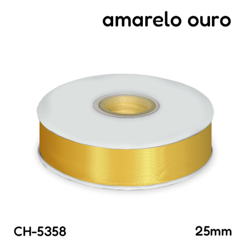 Fita Cetim 2,5 cm Várias Cores