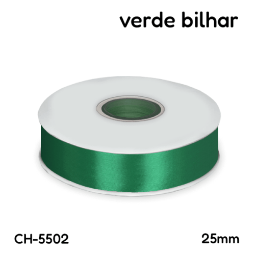 Fita Cetim 2,5 cm Várias Cores