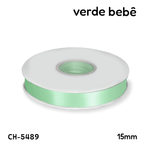 Fita Cetim n.3 15mm Rolo 50 metros Várias Cores CH-FTC15